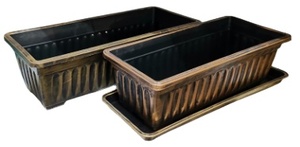 Pots de fleurs <span class=keywords><strong>en</strong></span> plastique décoratifs de grand jardin extérieur et intérieur bon marché <span class=keywords><strong>en</strong></span> <span class=keywords><strong>gros</strong></span> grande jardinière pour les plantes d'intérieur - Product Image 2