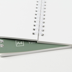 Tùy Chỉnh Xoắn Ốc Máy Tính Xách Tay A5 B5 Kích Thước 40 Trang 80gsm Giấy Với Cao Cấp Ngà Thẻ Bìa Và Kim Loại Xoắn Ốc Ràng Buộc - Product Image 6