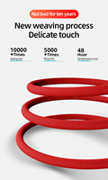 Câbles USB vers Micro et Micro vers USB de qualité supérieure à 90 degrés - Charge rapide 3A, tressés en nylon pour ordinateur et mobile