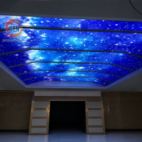 Membrana de PVC Impresa con Nebulosa Espacial Profunda FOXYGEN, Resistente a Impactos, para Piscinas, Marcas Registradas