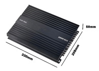 Amplificateur 4 canaux AB Subwoofer Amplificateur de voiture 4*100W 2200W MAX Classe D Amplificateur de voiture en aluminium Gamme complète Classe D Amplificateur audio de voiture