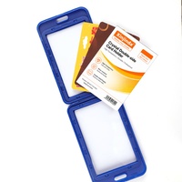 Protector de Tarjetas de Crédito Ligero para Oficina, Porta Tarjetas de Identificación Profesional, Protector de Tarjetas de Doble Cara