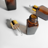 Bouteilles de cosmétiques Huile essentielle en verre Flacon compte-gouttes rond en verre brun avec pipettes 10 ml compte-gouttes