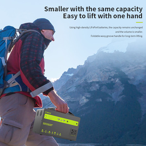 Station d'alimentation portable 300W 600W avec batterie à décharge profonde, générateur solaire pour camping, extérieur et alimentation de secours - Product Image 6