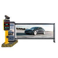 Barrière de péage électrique avec éclairage LED et reconnaissance de plaque d'immatriculation pour système de contrôle d'accès