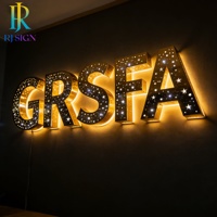 Enseigne LED 3D moderne rétroéclairée, motif ciel étoilé, en acrylique avec bandes LED, pour entreprises, salons de beauté, bureaux, hôpitaux, parcs