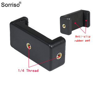 Sorriso đôi lỗ điện thoại Clip nối dài cầm tay điện thoại di động chủ cho máy tính để bàn chân điện thoại thông minh hành động phụ kiện máy ảnh - Product Image 5