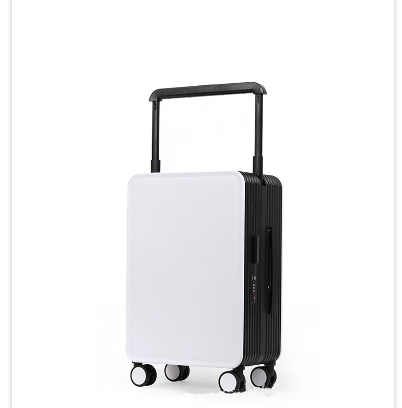 White with black