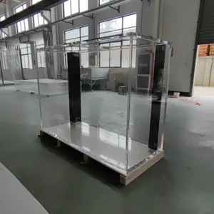 Perlengkapan filter papan akuarium transparan kaca modern murah grosir untuk tangki ikan