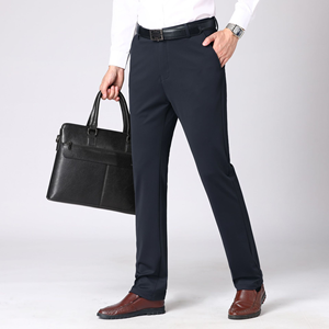 Celana Bisnis Pria Berkualitas Tinggi Celana Panjang Slim Fit Pria Celana Jas Tanpa Setrika - Product Image 5