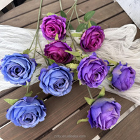 Mur floral artificiel de roses anglaises pour mariage, décorations artisanales de fleurs artificielles, toile de fond extérieure, vente en gros