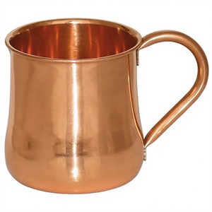 Ensemble de tasses Moscow Mule Axiom Home Accents, best-seller, en cuivre massif avec poignée en acier inoxydable, capacité de 16 oz, écologique, pour les fêtes, 5000 - Product Image 1