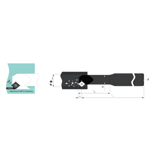 Herramienta de Torneado Interno TA8078 Mini con Inserto Positivo R/L para Mecanizado de Precisión - Product Image 2