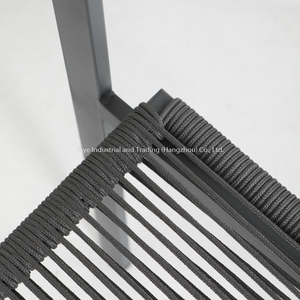 Leisure Patio Metal Set <b>Outdoor</b> Garden Furniture Courtyard Hotel Rope Sofas With Double Coffee <b>Tables</b> and Chairs - Product Image 6