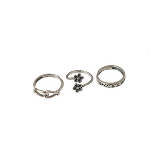 S925 Sterling Silver Flower <b>Open</b> <b>Ring</b> For Women Index Finger Gift Jewelry - Product Image 5