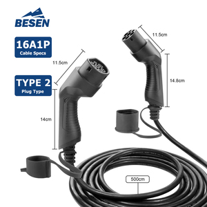 <span class=keywords><strong>Cable</strong></span> de carga para <span class=keywords><strong>coche</strong></span> eléctrico, <span class=keywords><strong>Cable</strong></span> de carga EV <span class=keywords><strong>Tipo</strong></span> <span class=keywords><strong>2</strong></span> IEC 62196-<span class=keywords><strong>2</strong></span> de 16A, 5m, 1 fase, <span class=keywords><strong>tipo</strong></span> <span class=keywords><strong>2</strong></span>, EVSE, para Audi A3 - Product Image 1