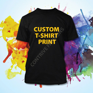 T-shirts imprimés personnalisés pour hommes, confortables, respirants, en coton tricoté, grandes tailles, prix de gros, design OEM - Product Image 2