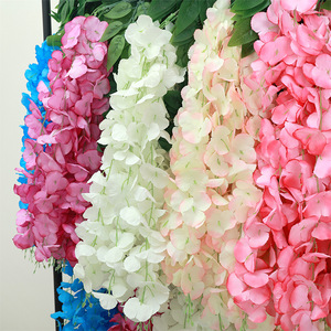 Xinchengzhi - Guirnalda Artificial de Glicinia de Tres Pétalos Grandes, Flor de Seda para Decoración de Interiores, Decoración de Techo para Bodas, Decoración del Hogar - Product Image 4
