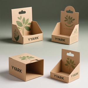 Sản phẩm tùy chỉnh máy tính để bàn bán lẻ Mylar túi giấy hiển thị đứng các tông hiển thị hộp giá - Product Image 5