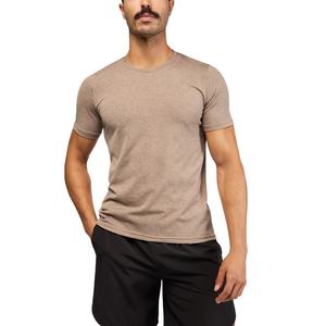 รับสกรีนเสื้อยืด เสื้อยืดโลโก้ ผู้ชาย สร้างแบรนด์ของคุณเอง เสื้อยืดออกกำลังกาย เสื้อยืดฟิตเนส พร้อมป้าย ผู้ชาย เสื้อยืดไร้ตะเข็บ - Product Image 2