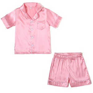 Set di pigiami estivi a manica corta per bambini e bambine - Product Image 3