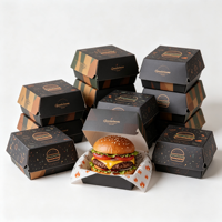 Boîte d'emballage pour gâteaux personnalisée la plus vendue, en carton de haute qualité, portable et promotionnelle pour l'industrie alimentaire