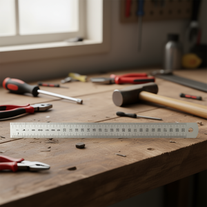Semi Rigid Stainless Steel Ruler 30 Cm Straight Edge <b>Measuring</b> <b>Tool</b> For Precision Work - Product Image 3