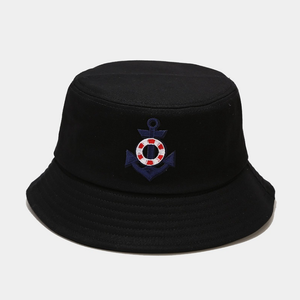 Nouvelle collection 2021, chapeau de pêcheur à la mode, motif ancre de bouée de sauvetage, bloc de soleil, bob coloré - Product Image 3