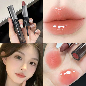 Novo son môi hai đầu + son bóng trong suốt không phai gương nước ánh sáng màu son môi hiệu ứng tăng cường môi - Product Image 2