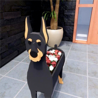 Pot de fleurs personnalisé OEM ODM en PVC pour animaux de compagnie (chien, chat) – Jardinière en mousse PVC pour cadeau