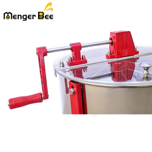 Extracteur de miel manuel Dadant 3 cadres MengerBee avec engrenages, composants centraux en acier inoxydable, équipement d'apiculture - Product Image 3