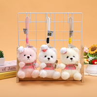 Porte-clés en peluche ours mignon multi-styles, mini pendentif ours en peluche moelleux, breloque de sac en peluche douce, décoration de sac à dos, cadeau
