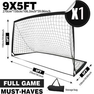 Red <span class=keywords><strong>de</strong></span> Fútbol Portátil Plegable Negra <span class=keywords><strong>de</strong></span> Gran Tamaño <span class=keywords><strong>9</strong></span>*5 pies, Portería <span class=keywords><strong>de</strong></span> Fútbol para Interiores y Exteriores, Herramienta <span class=keywords><strong>de</strong></span> Entrenamiento, Equipo <span class=keywords><strong>de</strong></span> <span class=keywords><strong>Cancha</strong></span> Transfronterizo <span class=keywords><strong>de</strong></span> Moda - Product Image 5