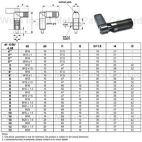 IKS423 Locking Nut SS303 L Handle M16 Indexing Plungers Hand Retractable Retractable Plungers Rest Position Fasteners Product