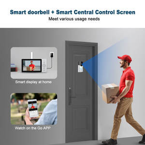 2-Wege-Audio 4MP Smart Video Türklingel bildschirm Anruf Solar batterie WiFi Human Detection CCTV-System Smart Screen Video - Product Image 4