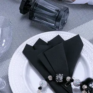 Guardanapos de papel descartáveis de tecido para jantar, guardanapos de papel airlaid para casamento, coloridos personalizados