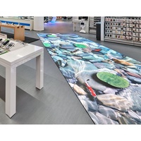 Écran interactif pour aquarium, dalle LED de danse pour jeux, écran de sol, résolution P3.9 P4.8, pixel 3.91mm 4.8mm, SMD, intérieur/extérieur, location