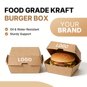 Caja para Hamburguesas Wellons Food Packaging, Caja de Cartón Corrugado Personalizada para Comida para Llevar - Product Image 3