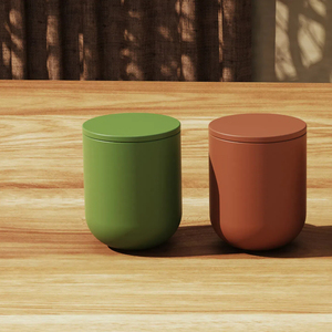 C & H Home Decoration Pot à <span class=keywords><strong>bougie</strong></span> en terre cuite mate Velas Para Decoracion Pot à <span class=keywords><strong>bougie</strong></span> en argile céramique vide nordique - Product Image 5