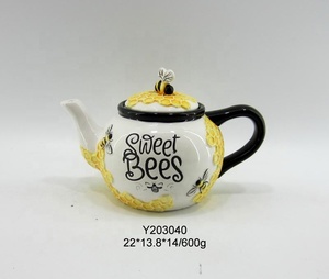 กาต้มน้ำเซรามิกที่มีน้ำผึ้งตกแต่ง - Product Image 1