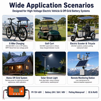 Contrôleur de charge solaire MPPT 8A avec fonction Boost, entrée PV 13-60V, chargeur de batterie 24V 36V 48V pour tricycle électrique