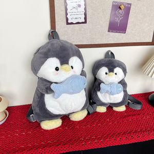 תיקי סטודנט חדש kawaii קריקטורה חמוד קטיפה פינגווין ילדים קטנים פינגווין תרמיל גב ילדים - Product Image 2