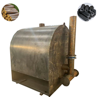 Gran oferta, horno de coalificación tipo carbón móvil, máquina móvil para hacer carbón, máquina móvil de carbonización de carbón