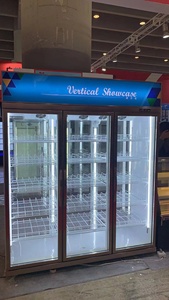 Réfrigérateur commercial à <span class=keywords><strong>3</strong></span> <span class=keywords><strong>portes</strong></span> congélateur porte en verre refroidissement par Air comptoir vitrine pour supermarché Cola boissons boissons - Product Image 4