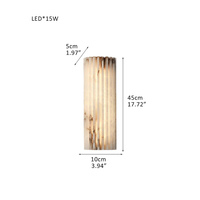 Lampe Française de Luxe Onyx Espagnol Lampe Murale de Salon Fond d'Entrée Moderne Minimaliste Lampe de Chambre à Coucher Designer