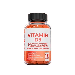 Oem/Odm/Obm Suikervrije Natuurlijke Vitamine D3 5000iu Gummies Energie-Stemming En Botgewricht Voedingssupplement Voor Volwassenen En Kinderen - Product Image 2