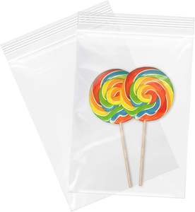 Sacs refermables transparents classiques en PE Huamaohengchun 4" x 6" (1000 unités) de 2 mils pour bijoux, pâtisseries et cadeaux de fête - Product Image 1