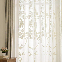 Voilage court en dentelle fine tissée avec œillets, moderne, toutes saisons, installation latérale, pour la décoration intérieure, rideaux et cantonnières