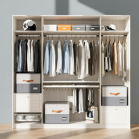 Organisateur de chaussures moderne et durable pour placard, bacs de rangement pliables pour chaussures avec couvercle transparent, gain de place, 4 poignées