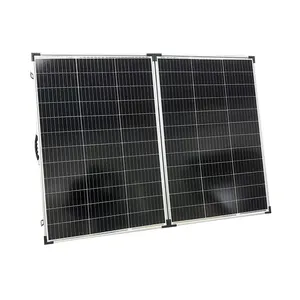 单太阳能电池板18v 100W 120w可折叠太阳能电池板USB野营太阳能电池板折叠